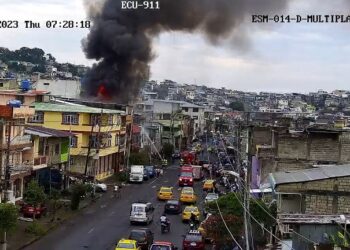 Un incendio causó alarma entre los esmeraldeños