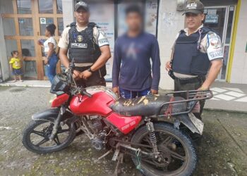 Aprehendido con motocicleta reportada como robada