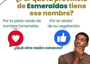 Esmeraldas es parte del Ecuador y tiene la mayor población afrodescendiente; 6 de sus 7 cantones tienen salida al mar
