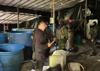 Bloque de Seguridad desmanteló un laboratorio de procesamiento de droga en la frontera con Colombia