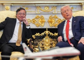 Donald Trump, y Gustavo Petro