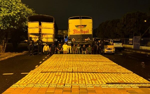 Cocaína ocultas en cajas de banano