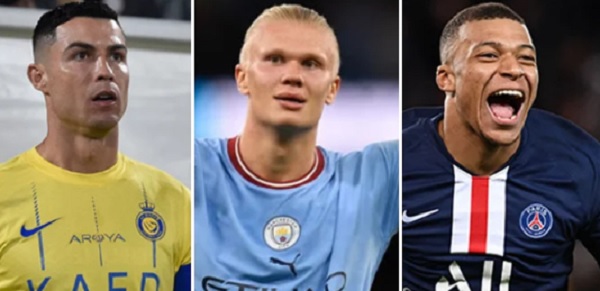 Mbape, Haaland y Cristiano Ronaldo